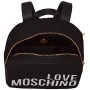 Love Moschino Canvas, Borsa a Zainetto Donna, Nero, 37,5 x 29 x 14 cm