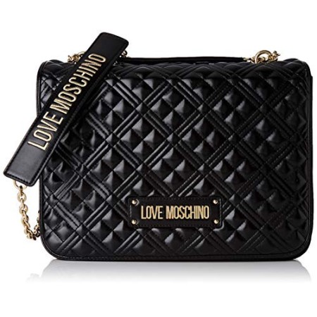 Love Moschino Borsa Quilted Nappa PU, Donna, Nero, Normale