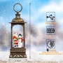 Heasylife - Lanterna natalizia a forma di palla di neve con acqua vortica, per decorazioni natalizie e regali
