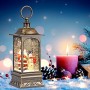 Heasylife - Lanterna natalizia a forma di palla di neve con acqua vortica, per decorazioni natalizie e regali