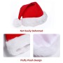 Toyssa Cappello Babbo Natale Rosso Cappello Natale con Pompon Cappelli di Natale in Peluche per Festa di Natale Decorazione Acce