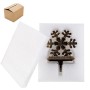 LoveStory - Confezione da 2 Ganci in Ferro per Appendere Calza di Natale, Pupazzo di Neve, Babbo Natale, Fiocco di Neve, Cervo, 