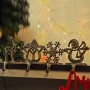 LoveStory - Confezione da 2 Ganci in Ferro per Appendere Calza di Natale, Pupazzo di Neve, Babbo Natale, Fiocco di Neve, Cervo, 