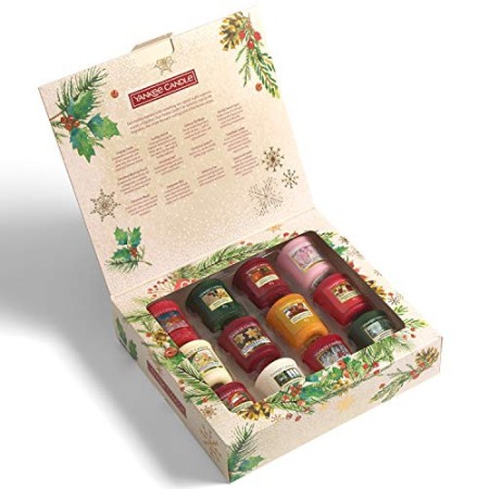 Yankee Candle confezione regalo | Candele profumate natalizie | 12 candele sampler | Collezione Magical Christmas Morning