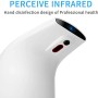 Foneso - Dispenser automatico di alcool, dispenser disinfettante spray da 300 ml, con sensore a infrarossi, senza contatto, per 