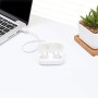 AmazonBasics - Auricolari Bluetooth true wireless, ultra leggeri, bianco