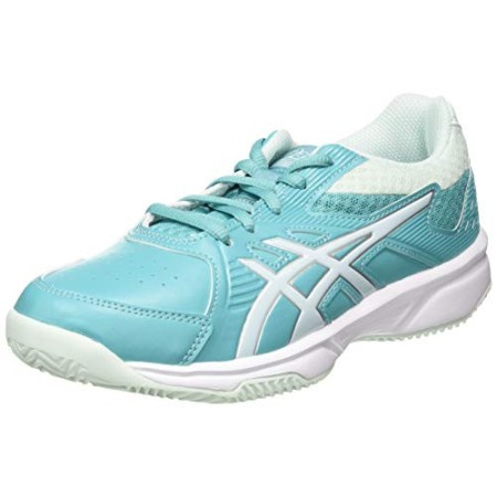 ASICS Court Slide Clay GS, Scarpa da Tennis Unisex-Bimbi 0-24, Techno Cyan/Bio Mint, 39 EU
