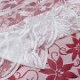 Asunflower - Tovaglia natalizia in pizzo con fiocco di neve, per decorazione natalizia, 177,8 cm, colore: Bianco