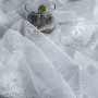 Asunflower - Tovaglia natalizia in pizzo con fiocco di neve, per decorazione natalizia, 177,8 cm, colore: Bianco
