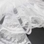 Asunflower - Tovaglia natalizia in pizzo con fiocco di neve, per decorazione natalizia, 177,8 cm, colore: Bianco