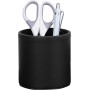 PAVO 8047871 Set di Accessori da Scrivania in Pelle PU, Sottomano, Porta Lettere, Porta Cellulare e Porta Penne, Nero
