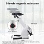 ONETWOFIT OT173 - Cyclette magnetoresistiva, senza maniglia, 8 livelli di resistenza magnetica regolabile, display LED, peso mas