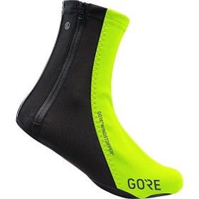 GORE Wear Copriscarpe antivento unisex da ciclismo, C5 WINDSTOPPER Overshoes, Taglia: 42-44, Colore: Giallo neon/Nero, 100388