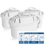 Lauson Filtri per acqua purificante, per 4 mesi, Sistema di controllo del flusso dell'acqua in 4 fasi, colore bianco, compatibil