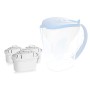 Lauson Filtri per acqua purificante, per 4 mesi, Sistema di controllo del flusso dell'acqua in 4 fasi, colore bianco, compatibil