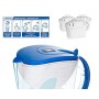 Lauson Filtri per acqua purificante, per 4 mesi, Sistema di controllo del flusso dell'acqua in 4 fasi, colore bianco, compatibil