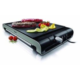Philips HD4419/20 Grill da Tavolo con Piastra Liscia e Scanalata