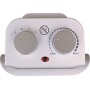 Argo Boogie Plus Termoventilatore Ceramico a Torre, 2 Modalità di Riscaldamento Eco e Comfort, 1000 - 2000 W, Bianco/Argento