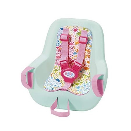 BABY born Fahrradsitz 43cm Play&Fun-Seggiolino per Bicicletta, 43 cm, Colore Rosa + Menta, 827277