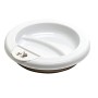 Rotho Babydesign Piatto riscaldabile, Da 6 mesi, Modern Feeding, Design Modern Elephants, 20,5 x 4,6 cm, Bianco/Grigio, 30020025