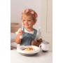 Rotho Babydesign Piatto riscaldabile, Da 6 mesi, Modern Feeding, Design Modern Elephants, 20,5 x 4,6 cm, Bianco/Grigio, 30020025