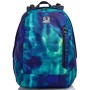 Zaino Reversibile Invicta , Twist Eco-Material, Blu, 2 in 1 in Fantasia e Tinta Unita, Scuola & Tempo Libero