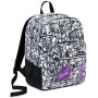 Zaino Extra Fit Seven Black&White, 31 Lt, Viola, Doppio Scomparto, con 3 pennarelli per tessuto!