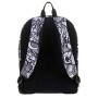 Zaino Extra Fit Seven Black&White, 31 Lt, Viola, Doppio Scomparto, con 3 pennarelli per tessuto!
