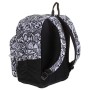 Zaino Extra Fit Seven Black&White, 31 Lt, Viola, Doppio Scomparto, con 3 pennarelli per tessuto!