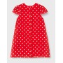 Chicco Abito Manica Corta Vestito, Rosso (Rosso A Pois Bianco 076), 74 (Taglia Produttore:074) Bimba