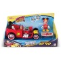 IMC Toys Amici del Rally Mickey Veicolo Trasformabile di Topolino, Colore Rosso, 182813