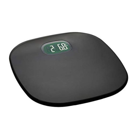 AmazonBasics - Bilancia per peso corporeo, spegnimento/accessione automatici, grigio, 180 kg