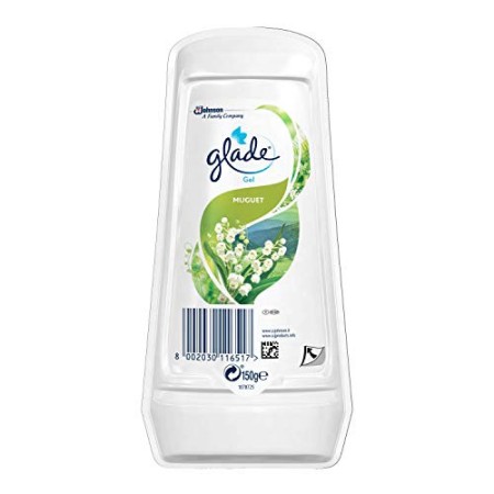 Glade Assorbiodori, Profumatore per la Casa e Armadi, Fragranza Mughetto di Bosco, 1 Confezione da 150 g