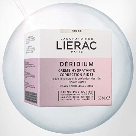 Lierac Déridium Crema Viso Antirughe Idratante, Adatta per la Pelle da Normale a Mista, Formato da 50 ml