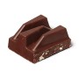 Marchio Amazon - Happy Belly Cioccolato fondente svizzero con torrone al miele ed alle mandorle 100g x 15