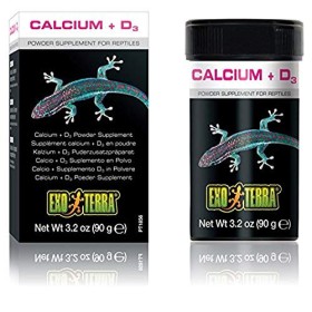Exo Terra PT1856 Integratore in Polvere per Rettili Vitamina D3 & Calcium Confezione da 90 Grammi