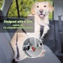 Omorc - Guinzaglio di sicurezza regolabile per cani, per auto, in nylon robusto, lunghezza di 49-71 cm