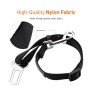 Omorc - Guinzaglio di sicurezza regolabile per cani, per auto, in nylon robusto, lunghezza di 49-71 cm
