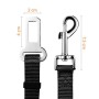 Omorc - Guinzaglio di sicurezza regolabile per cani, per auto, in nylon robusto, lunghezza di 49-71 cm
