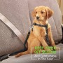 Omorc - Guinzaglio di sicurezza regolabile per cani, per auto, in nylon robusto, lunghezza di 49-71 cm