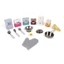 Janod- Maxi Legno Lagoon Cucina Giocattolo con Frigo, Forno e Microonde, Gioco di Emulazione e Abilità, 15 Accessori Inclusi, A