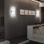 2 Pezzi LED Lampada da Parete Interno 12W Bianco Freddo, Moderno Applique da Parete Interni, Lampada a Muro in Acrilico Perfetto