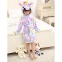 A2Z 4 Kids® Ragazze Ragazzi Accappatoio Bambini Novità 3D Animale - Bathrobe Unicorn Stars Print 11-12