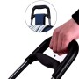 Carrello per la spesa pieghevole, carrello pieghevole a 3 ruote, pieghevole, grande capacità, facile da salire le scale, per sh