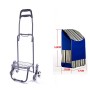 Carrello per la spesa pieghevole, carrello pieghevole a 3 ruote, pieghevole, grande capacità, facile da salire le scale, per sh