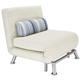 Divano Poltrona Letto 1 Posto con Letto da Una Piazza Struttura in Ferro Rivestita da Cotone Imbottito Dimensioni 75x70x75cm Sch