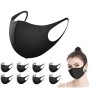 Sooair Maschera, 10 Pezzi Maschera viso Antipolvere Riutilizzabile Lavabile, Unisex Mascherina Elastica in Poliuretano Spugna Ma