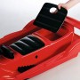 AlpenGaudi Bob Alpen Double Race, Slitte da Neve Unisex Bambino, Rosso, Taglia Unica
