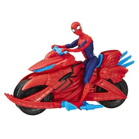 Spider-Man - Personaggio con Veicolo Moto, Action Figure