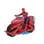 Spider-Man - Personaggio con Veicolo Moto, Action Figure